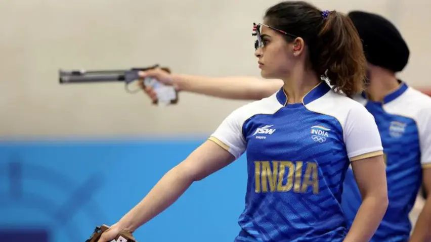 India Celebrates Historic Bronze Medal Win by Shooters Manu Bhaker and Sarabjot Singh at Paris 2024 Olympics