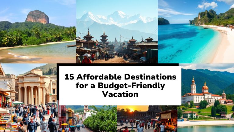 15 Affordable Destinations for a Budget-Friendly Vacation