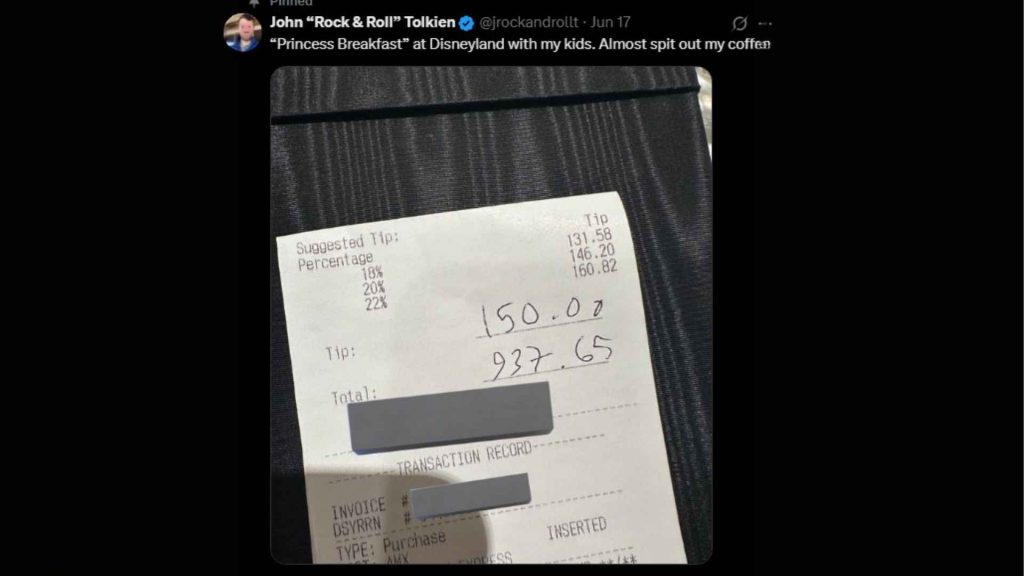 Dad Shocked by $1,000 Disneyland Breakfast