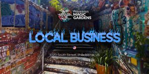 "Mosaic staircase at Magic Gardens"