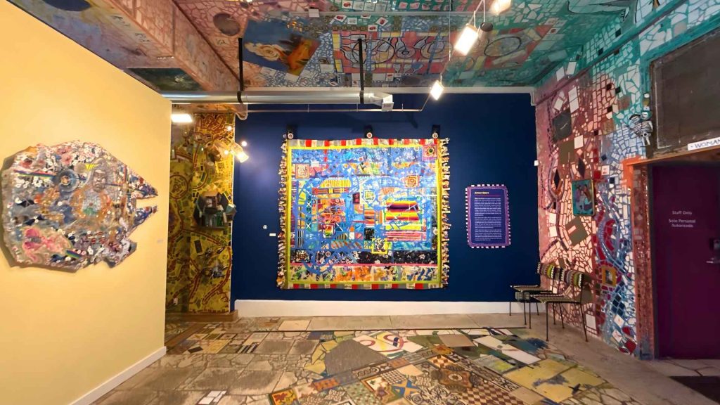 "Vibrant artwork display at Magic Gardens"