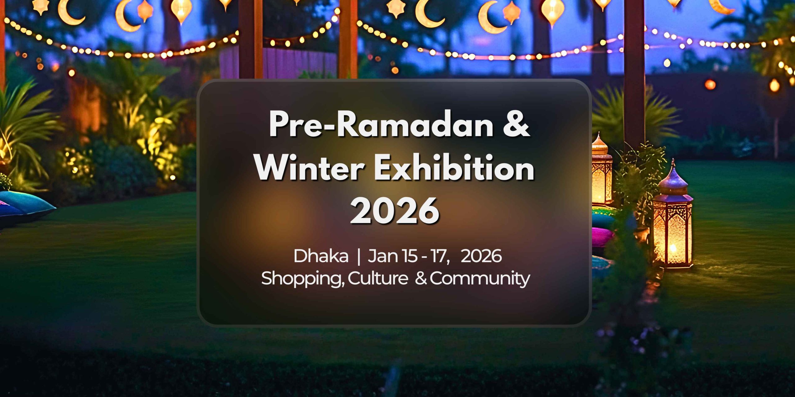 Crowds explore curated fashion, jewellery, and lifestyle stalls at Aloki Convention Hall during the Pre-Ramadan & Winter Exhibition 2026 in Dhaka