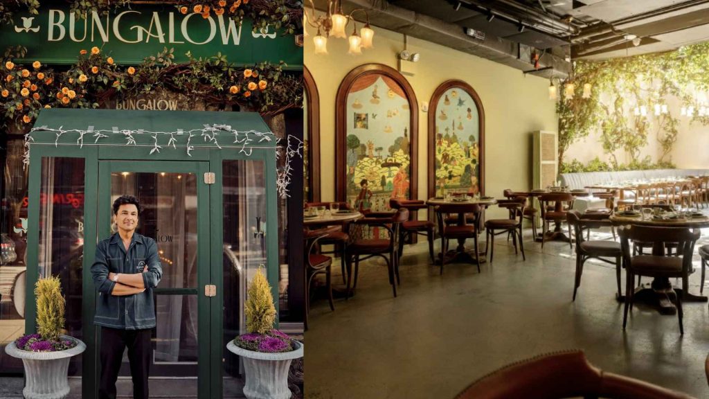 Bungalow NYC interior fine dining ambiance