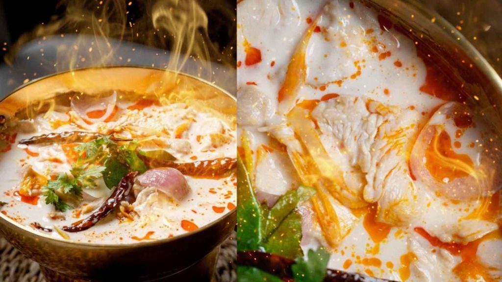 Creamy Thai chicken coconut soup at BOHO Dhaka