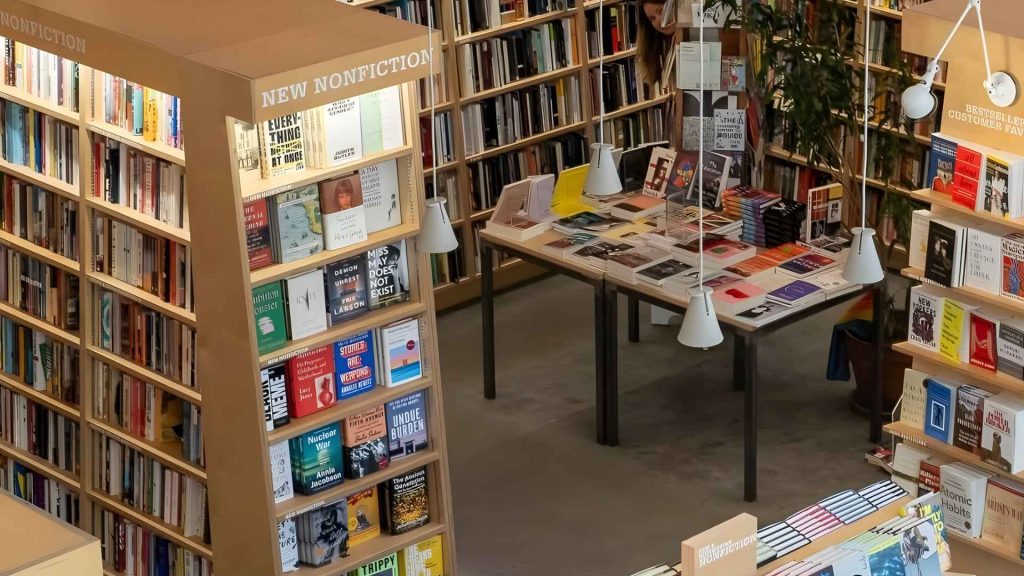 Interior of McNally Jackson Books Café in NYC