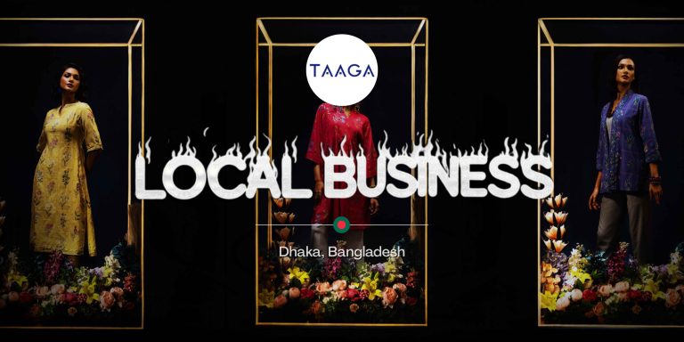 Taaga clothing showcasing bold Bangladeshi fashion