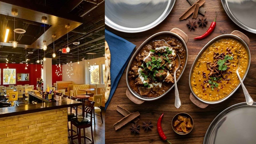 Fiery Saoji Chicken and Mutton Curry at Nagpuri Saoji USA on Oak Tree Road.