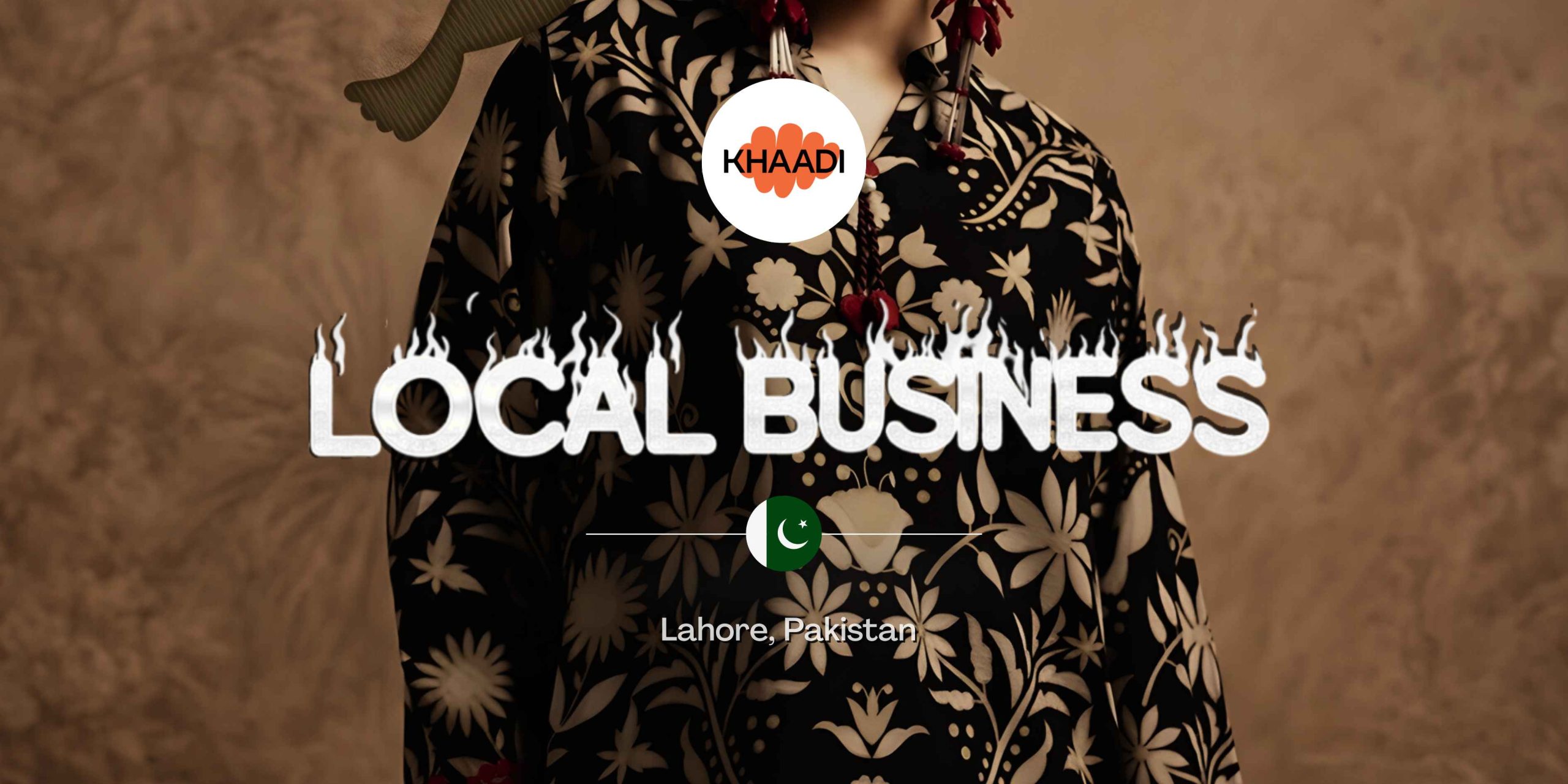 Khaadi fashion brand showcasing vibrant South Asian fabrics and contemporary clothing designs.