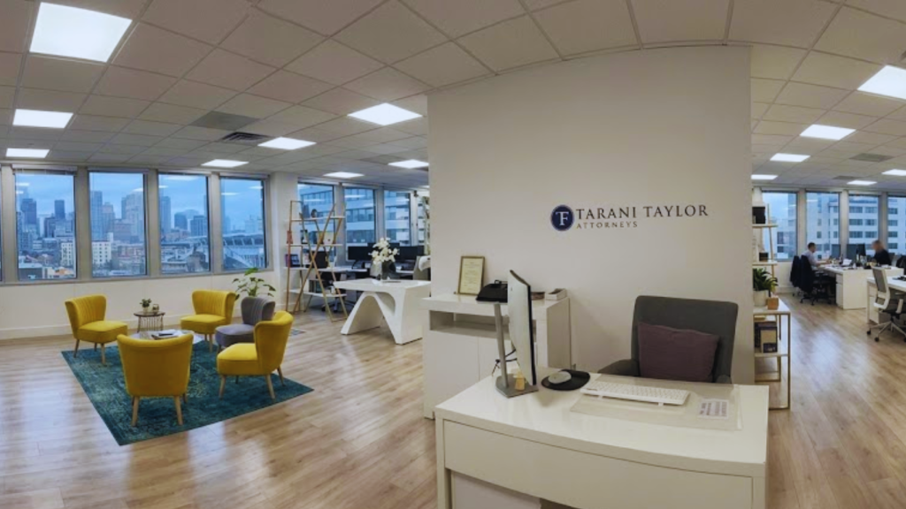 The vibrant reception area of farani Taylor Attorneys, one of the premier London Law Firms for UK-South Asia.