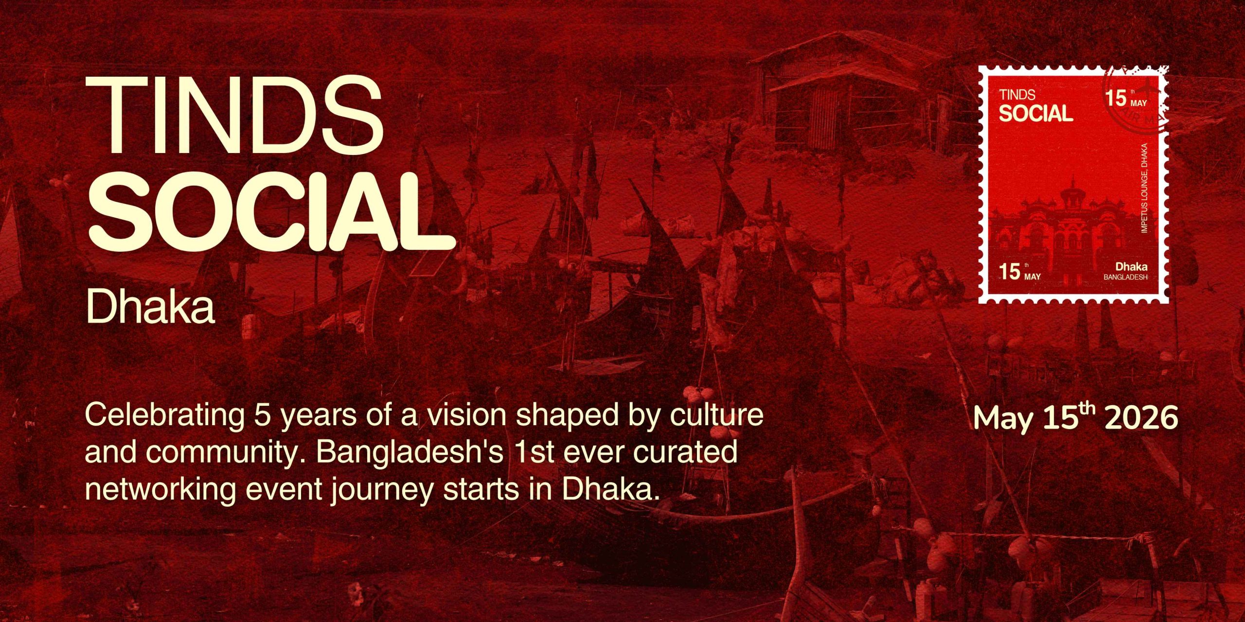 Carrying the energy of our NYC debut home to Bangladesh to foster a new era of curated collaboration. TINDS Social Dhaka